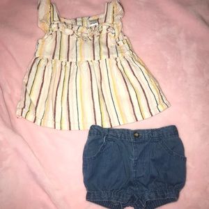 Carters baby girl set